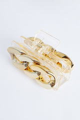 Gold Chain Link Hair Clip - Tahira-Clips