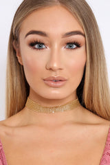 Gold Chainmail Choker - Jess-Chokers