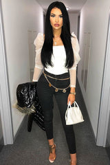 Gold Chunky Chain Coin Detail Belt - Milani-Belts