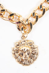 Gold Chunky Chain Lion Pendant Necklace - Jeslie-Jewellery