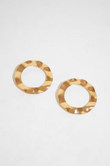 Gold Chunky Hoop Earrings - Idell-Jewellery