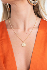 Gold Coin Chain Necklace - Deveah-Jewellery