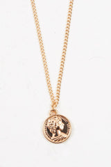 Gold Coin Chain Necklace - Deveah-Jewellery