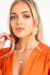 Gold Coin Chain Necklace - Deveah-Jewellery