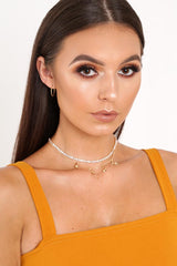 Gold Diamante Star Choker - Natiley-Chokers