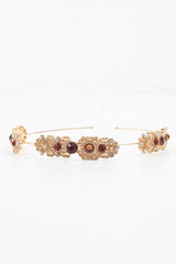 Gold Embellished Hair Band - Zamina-Hair