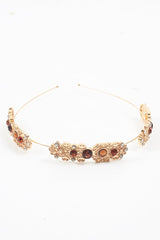 Gold Embellished Hair Band - Zamina-Hair