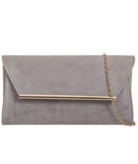 Gold Fastening Envelope Clutch - Katie-Bags