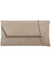 Gold Fastening Envelope Clutch - Katie-Bags