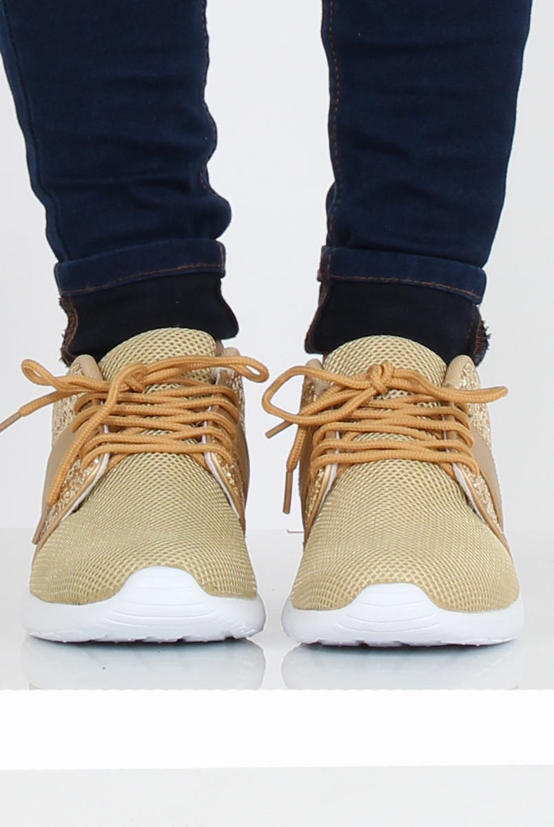 Gold Glitter Trainer - Rio-Trainers