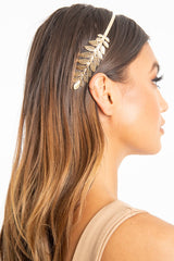 Gold Greek Goddess Style Leaf Headband - Aarianna-Hair