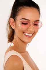 Gold Iridescent Tear Drop Sunglasses Chain - Ricki-Sunglasses