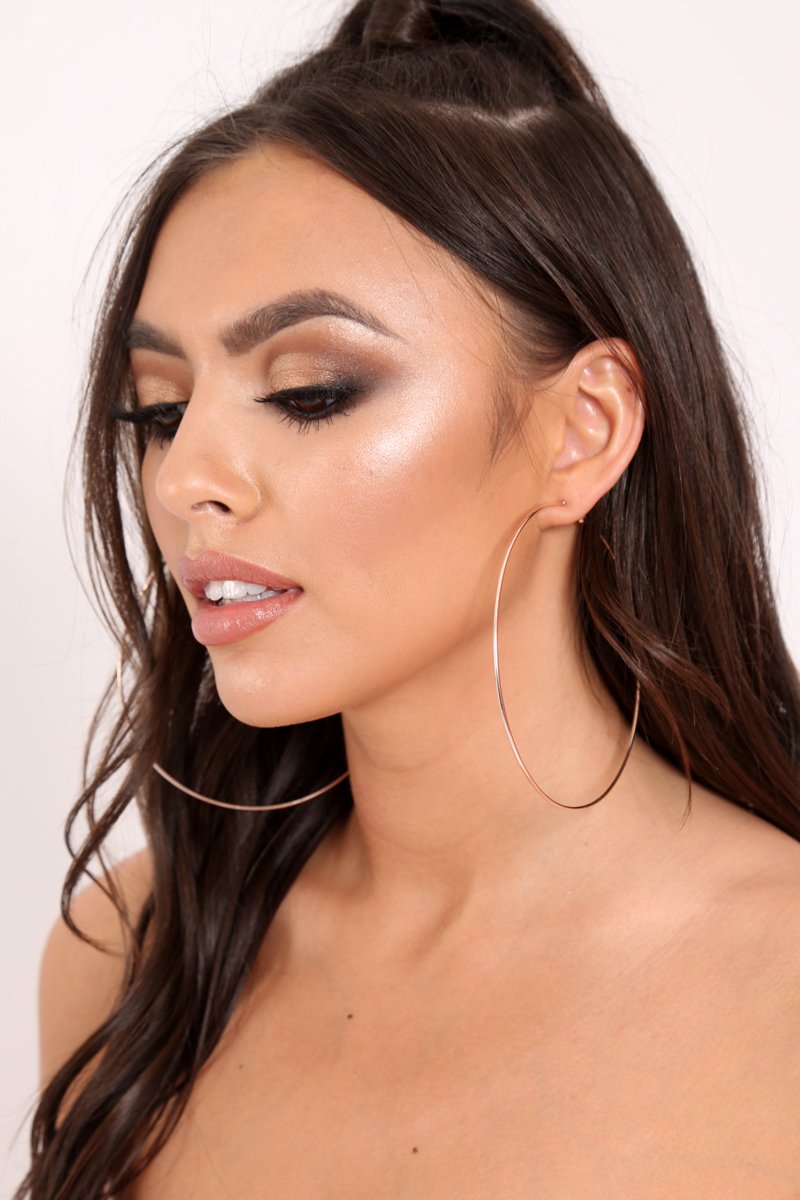 Gold Large Hoop Earrings - Aaloni-Jewellery