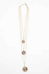 Gold Layered Coin Necklace - Hatley-Jewellery