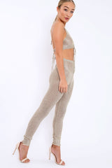 Gold Metallic Co-ord Set - Klaire-Co-ords