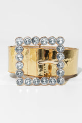 Gold Metallic Embellished Buckle Belt - Oneita-Belts