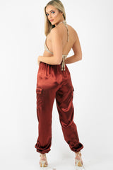 Gold Metallic Triangle Bralet - Elsy-Bralets