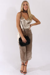 Gold Silky Culotte Jumpsuit - Berry-Jumpsuits