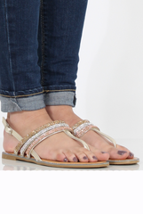 Gold Sparkle Sling Back - Lula-Dresses