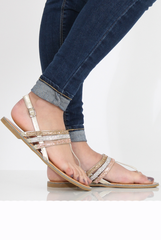 Gold Sparkle Sling Back - Lula-Dresses