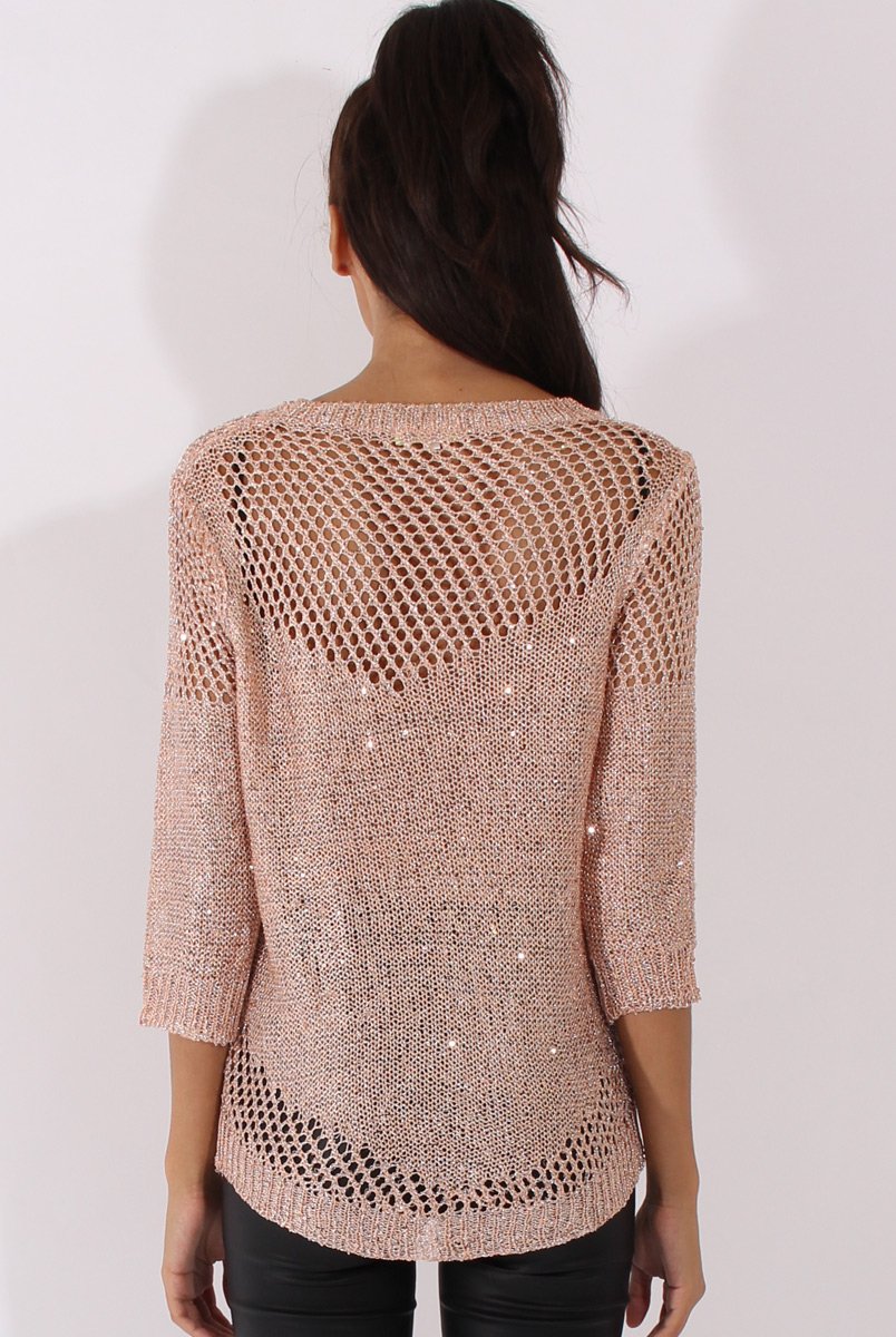 Gold Sparkle Sweater - Bella-Jumpers