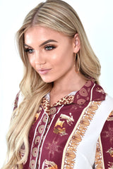 Gold Thin Oval Hoop Earrings - Joleigh-Jewellery