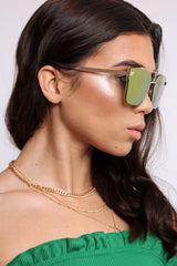 Gold Tint Lens Sunglasses - Miyah-Sunglasses