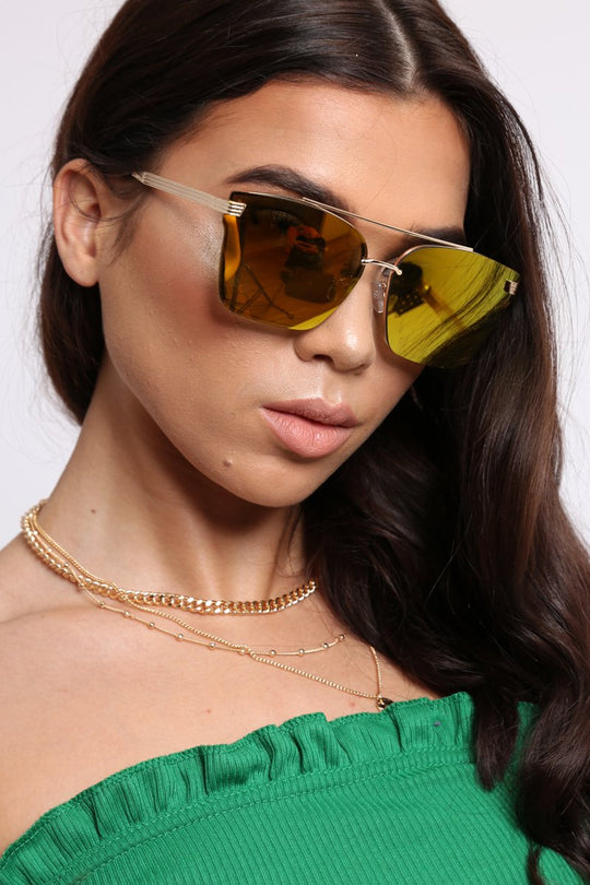 Gold Tint Lens Sunglasses - Miyah