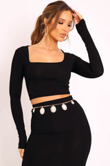 Gold Vintage Pearl Chain Belt - Saskia-Jewellery