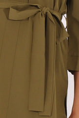 Green Bardot Tie Waist Top - Angie-Tops