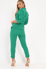 Green Blazer and Trousers Co-Ord - Rossie-Co-ords