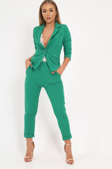 Green Blazer and Trousers Co-Ord - Rossie-Co-ords