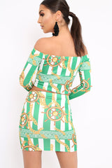 Green Chain Print Set - Adrie-Co-ords