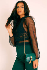 Green Faux Croc Box Bag - Jerilynn-Bags