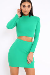 Green Lace Up Detail Co-ord - Blakely-Co-ords