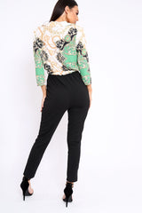 Green Scarf jumpsuit - Gena-Jumpsuits