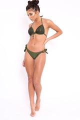 Green Sequin Bikini - Charlotte-Bikinis