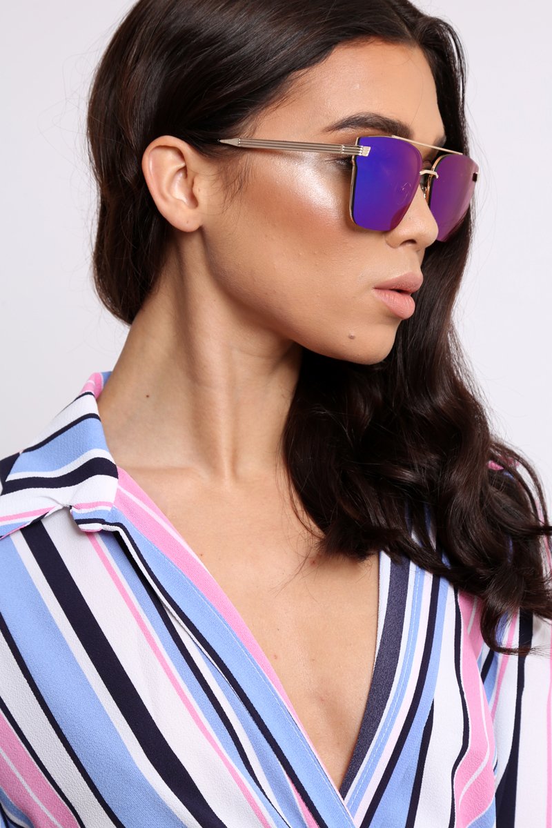 Green Tint Lens Sunglasses - Miyah-Sunglasses