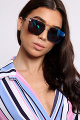 Green Tint Lens Sunglasses - Miyah-Sunglasses