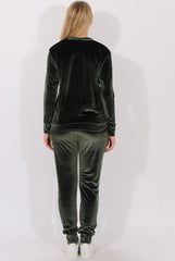 Green Velvet Tracksuit - Liv-Tracksuits