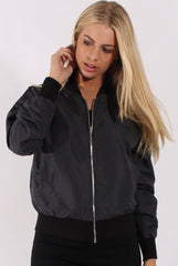 Grey Bomber Jacket - Maisie-Jackets