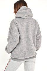 Grey Borg Pocket Front Hoodie - Dezi-Hoodies