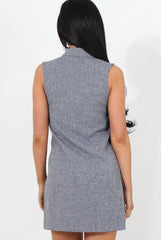 Grey Button Up Shirt Dress-Shana-Dresses