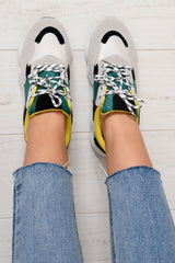 Grey Chunky Lace Up Trainers - Dita-Trainers