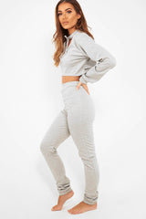 Grey Cut Out Loungewear Set - Adaia-Co-ords