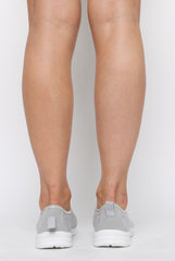 Grey Diamante Sparkle Stretch Trainers - Hani-Trainers