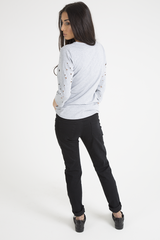 Grey Distressed 'Arizona Phoenix' Print Top - Nova-Tops