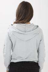 Grey Distressed Hoodie - Kiera-Hoodies