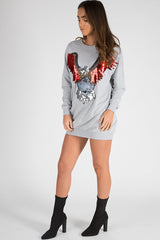 Grey Eagle Jumper Dress - Maria-Jumper