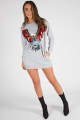 Grey Eagle Jumper Dress - Maria-Jumper